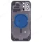 Корпус для Apple iPhone 12 Pro Max (синий) (Premium) фото №2