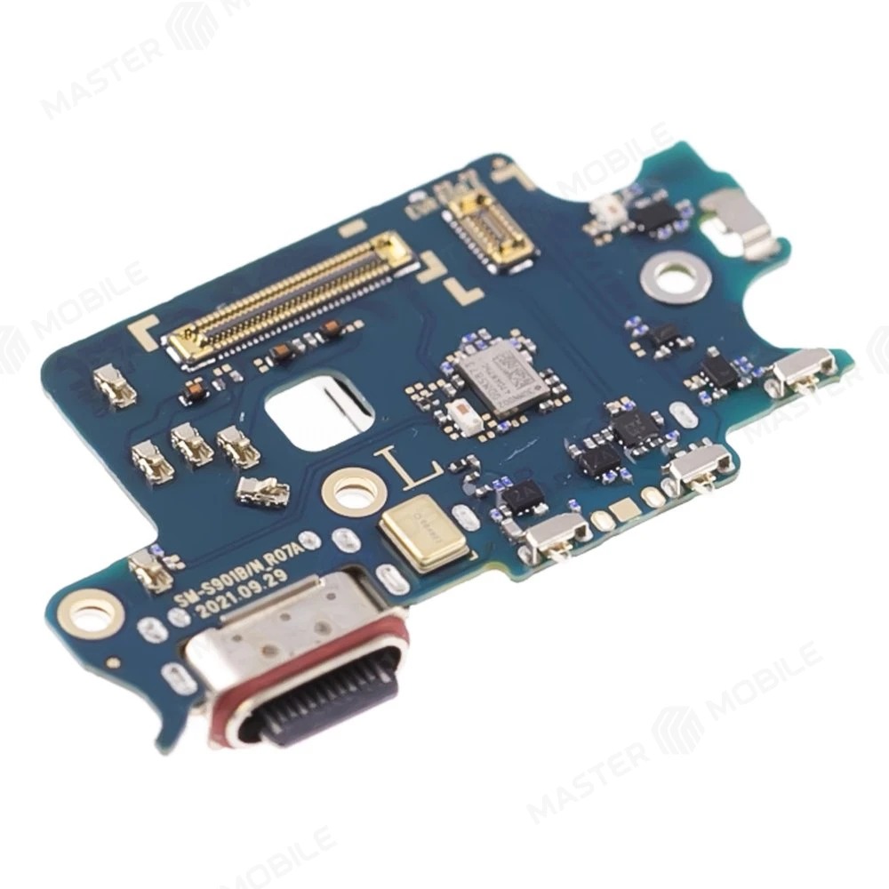 Нижняя плата для Samsung S901 Galaxy S22 с комп. + разъем зарядки + микрофон + разъем SIM  фото №3