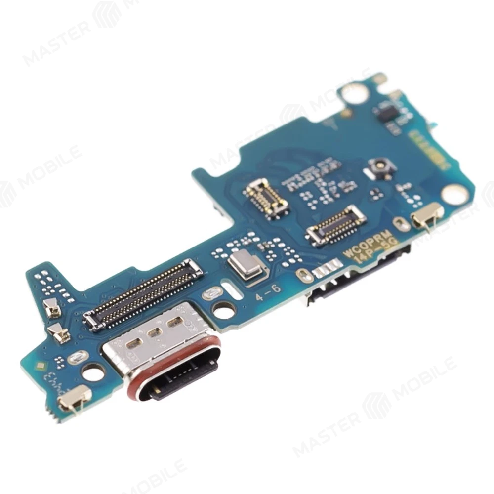 Нижняя плата для Realme 14 Pro (RMX5056) с комп. + разъем зарядки + микрофон + разъем SIM фото №3