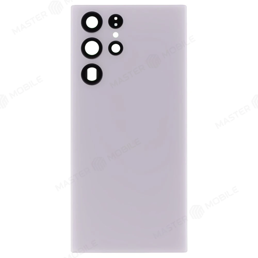 Задняя крышка для Samsung S908 Galaxy S22 Ultra (белый) (в сборе со стеклом камеры) фото №1