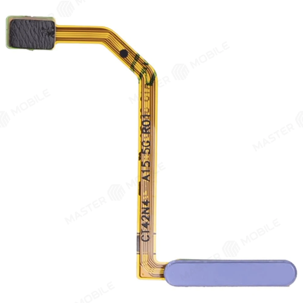 Шлейф для Samsung A155 Galaxy A15 4G с комп. + сканер отпечатка пальца (кнопка включения) (синий) фото №1