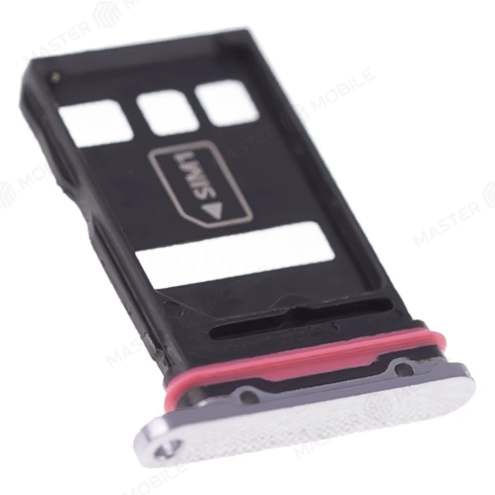 Держатель сим-карты для Huawei P40 Pro (ELS-NX9) (серебристый) фото №3