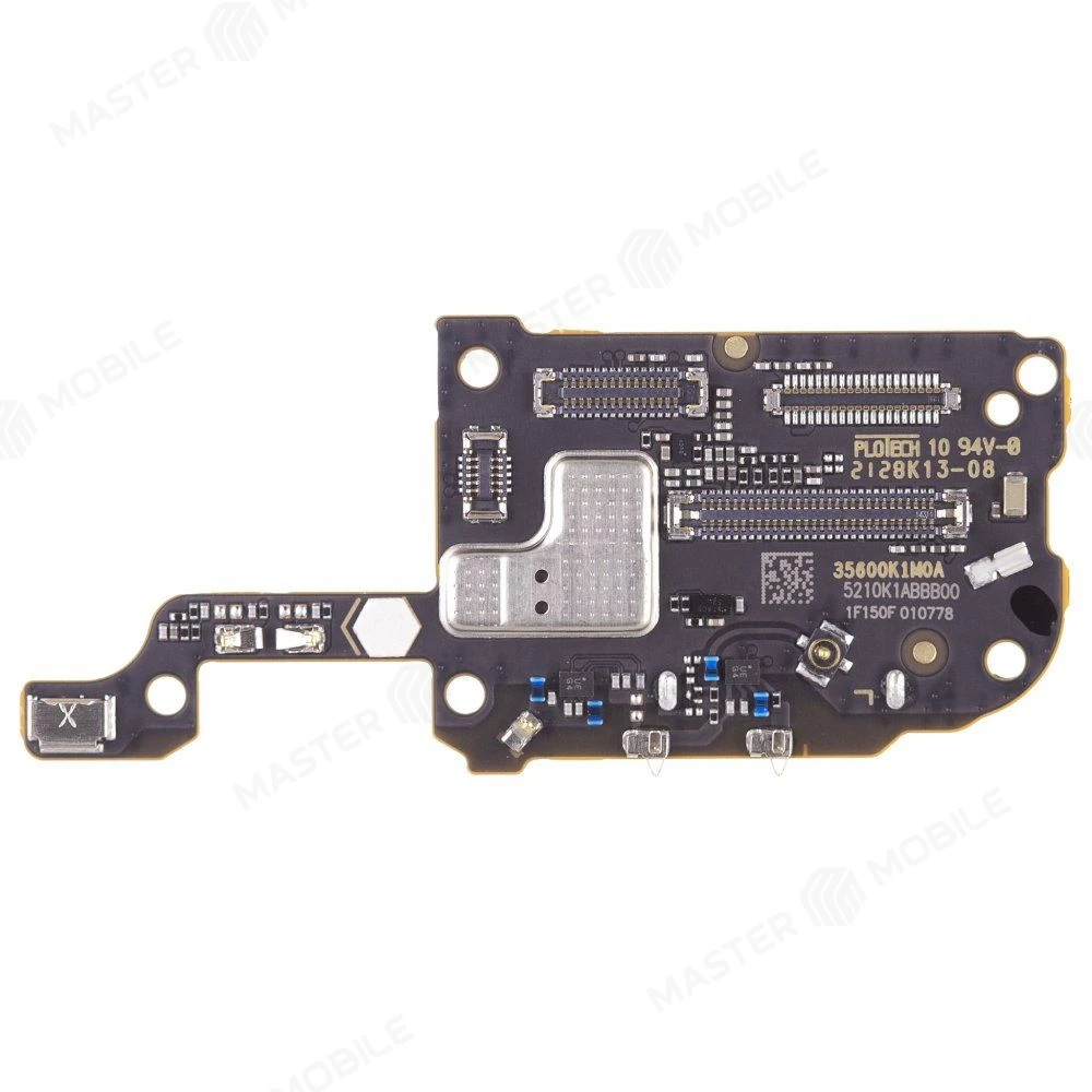 Нижняя плата для Xiaomi Mi 11 Ultra (M2102K1G) / Mi 11 Pro (M2102K1AC) с комп. + разъем SIM + считыватель карты памяти + микрофон (ORIG100) фото №1