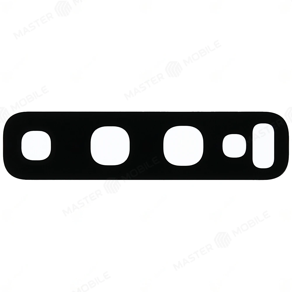 Стекло задней камеры для Samsung G973 Galaxy S10 / G975 Galaxy S10+ (без рамки) (черный)