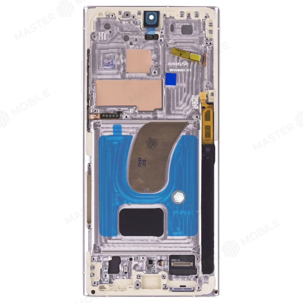 Дисплей для Samsung S918 Galaxy S23 Ultra + тачскрин (серебристый) (в рамке) (OLED) (Small Size) фото №2