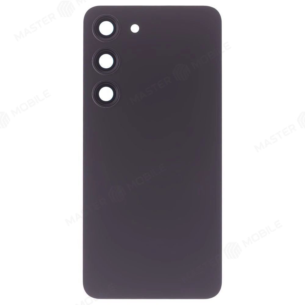 Задняя крышка для Samsung S911 Galaxy S23 (черный) (в сборе со стеклом камеры) (ORIG100)  фото №1