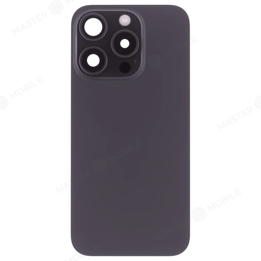 Задняя крышка для Apple iPhone 15 Pro (черный) (в сборе) (с разбора) (ORIG100) (возможен дефект ЛКП) фото №1
