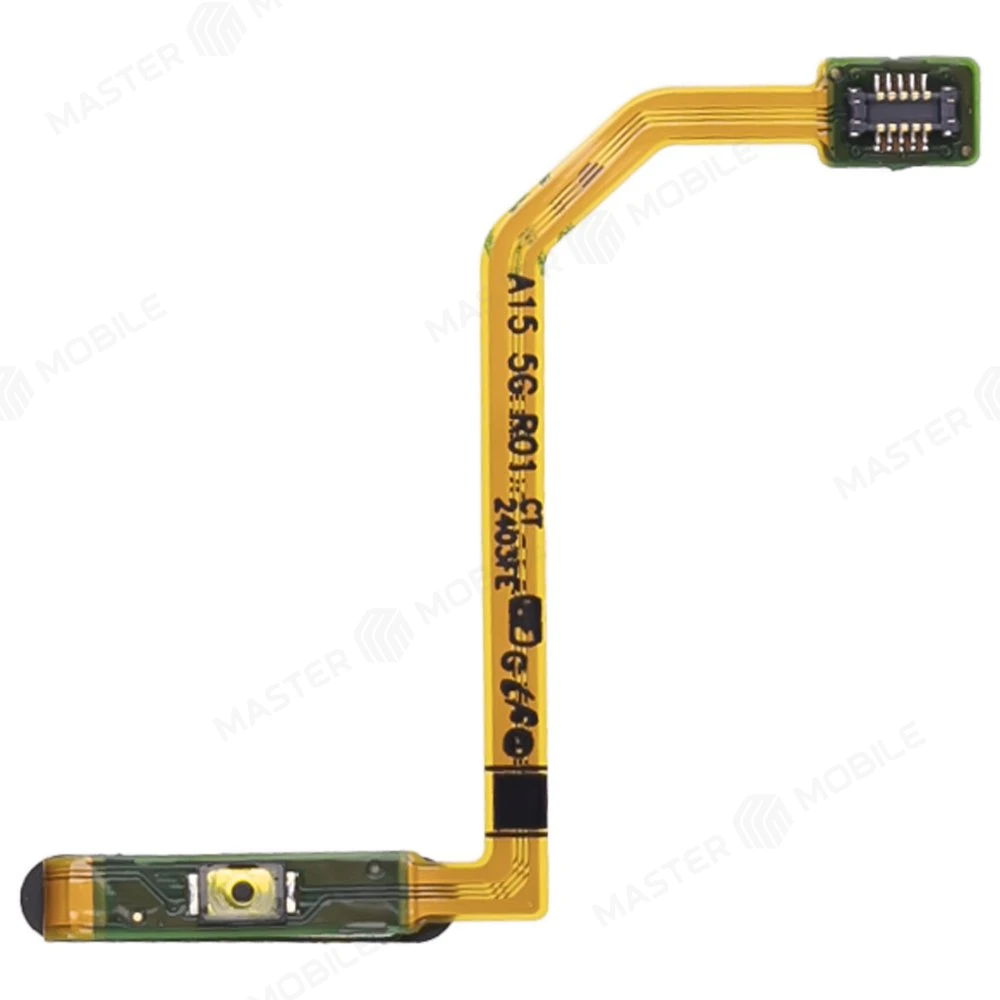 Шлейф для Samsung A155 Galaxy A15 4G с комп. + сканер отпечатка пальца (кнопка включения) (темно-синий) фото №2