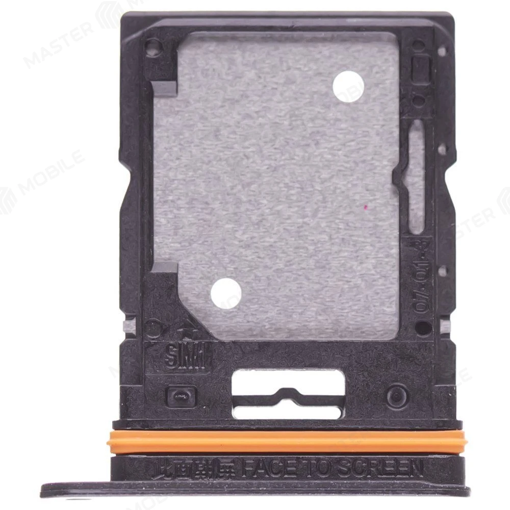 Держатель сим-карты для Xiaomi Redmi Note 14 4G (24117RN76O) (черный) фото №1