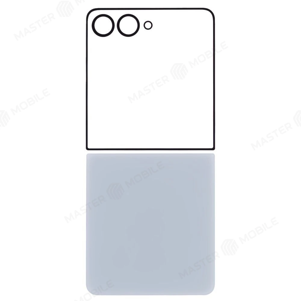 Задняя крышка для Samsung F766 Galaxy Z Flip 7 (голубой) (комплект) фото №1