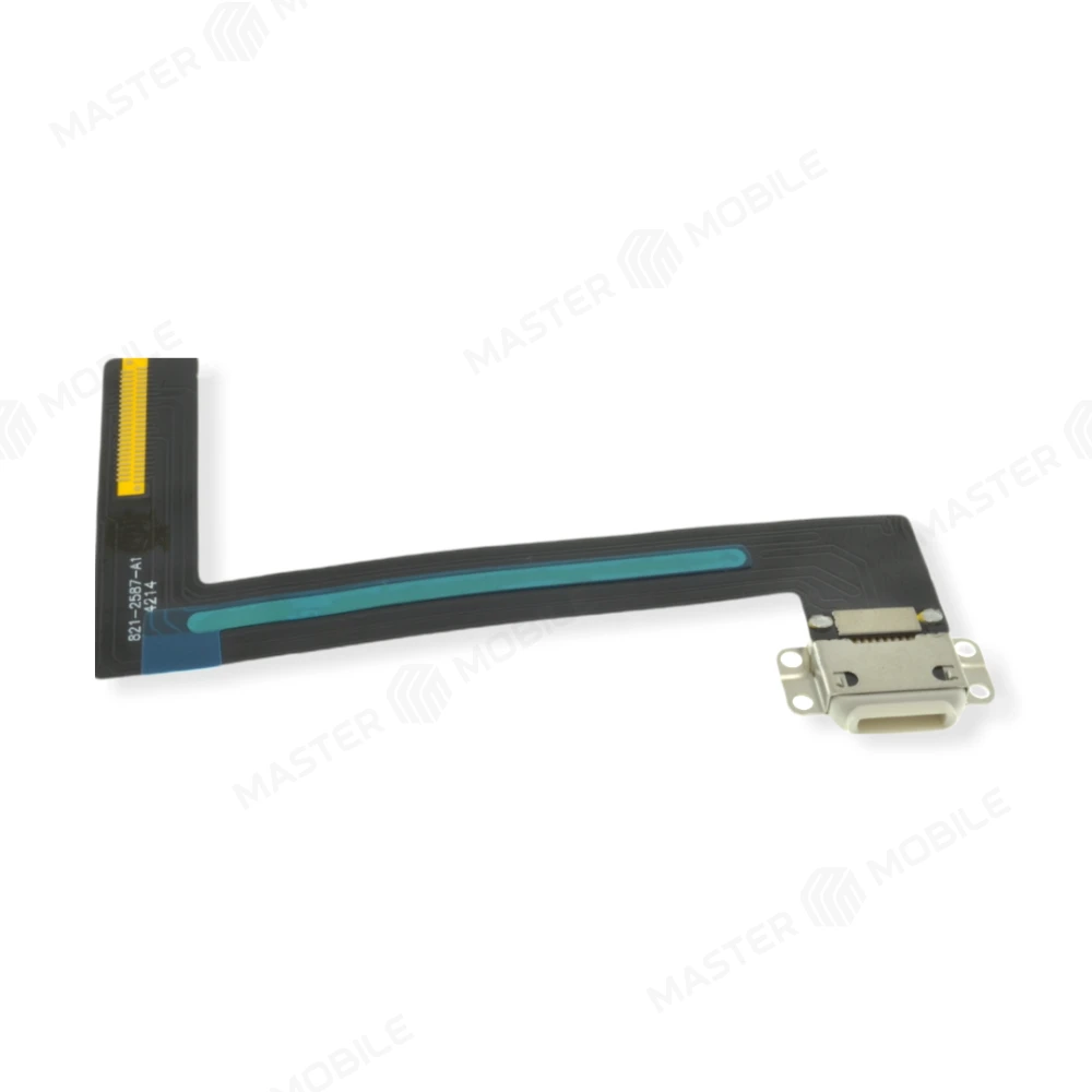 Шлейф для Apple iPad Air 2 (A1566/A1567) с комп. + разъем зарядки (белый)  фото №2