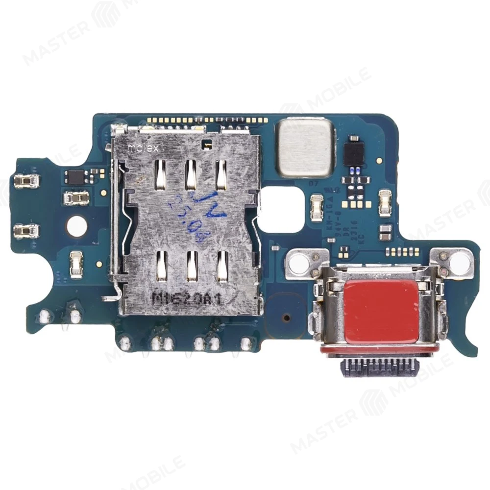 Нижняя плата для Samsung S911 Galaxy S23 с комп. + разъем зарядки + микрофон + разъем SIM фото №2