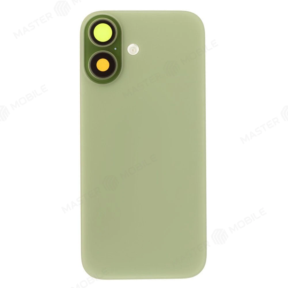 Задняя крышка для Apple iPhone 17 (SIM + eSIM) / iPhone 17 (eSIM) (зеленый) (в сборе со стеклом камеры и шлейфом) (Premium)  фото №1