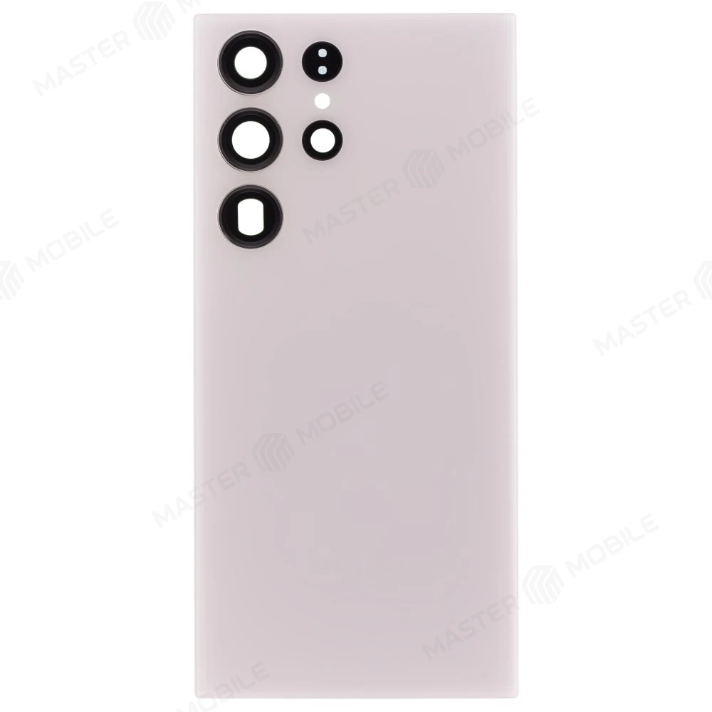 Задняя крышка для Samsung S918 Galaxy S23 Ultra (белый) (в сборе со стеклом камеры) фото №1