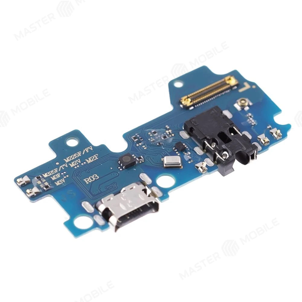 Нижняя плата для Samsung M225 Galaxy M22 / M325 Galaxy M32 с комп. + разъем зарядки + разъем гарнитуры + микрофон  фото №3