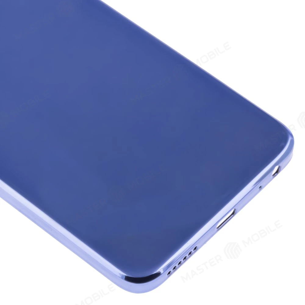 Задняя крышка для Tecno Spark 10C (KI5m) (синий) (в сборе со стеклом камеры) фото №4