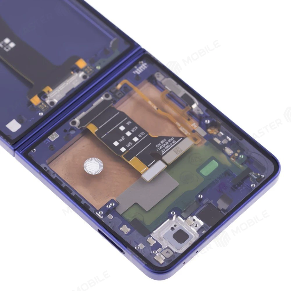 Дисплей для Samsung F766 Galaxy Z Flip 7 + тачскрин (внутренний) (синий) (в рамке) (ORIG100) (SP) фото №5