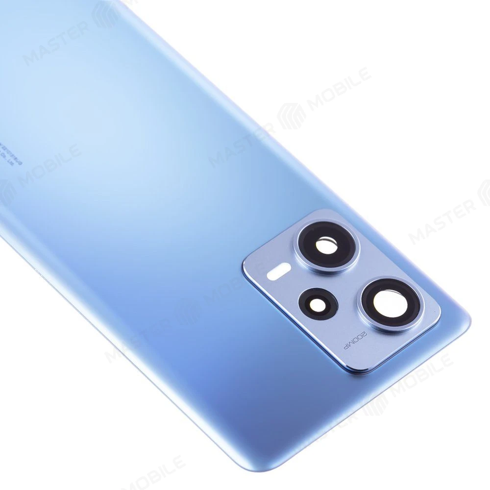 Задняя крышка для Xiaomi Redmi Note 12 Pro+ 5G (22101316UG) (голубой) (в сборе со стеклом камеры) (ORIG100)  фото №3