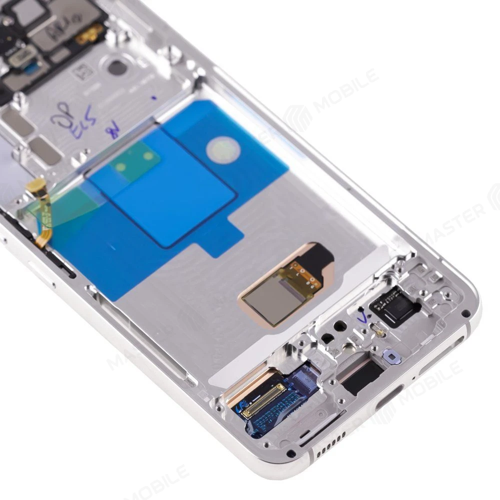 Дисплей для Samsung S901 Galaxy S22 + тачскрин (серебристый) (в рамке) (ORIG100) (SP) фото №4