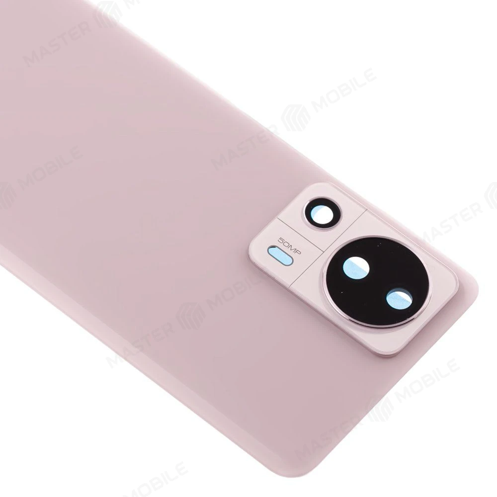 Задняя крышка для Xiaomi 13 Lite (2210129SG) (розовый) (в сборе со стеклом камеры) фото №3