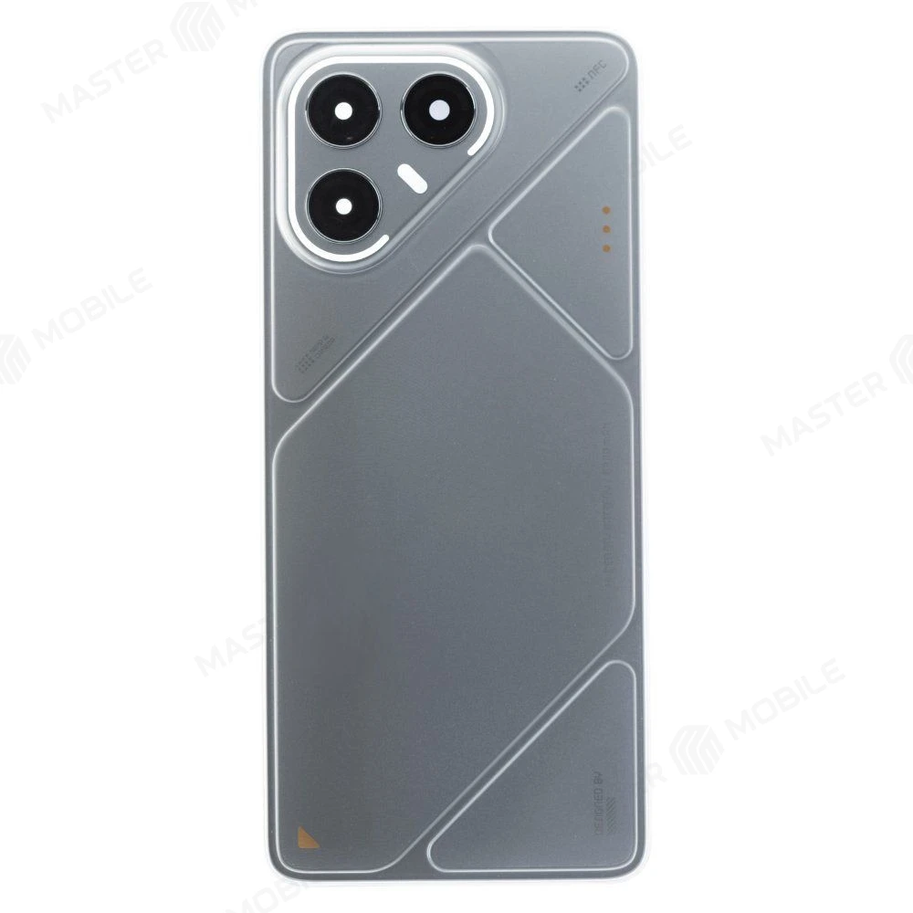 Задняя крышка для Tecno Pova 7 5G (LJ7) (серый) (в сборе со стеклом камеры) фото №1
