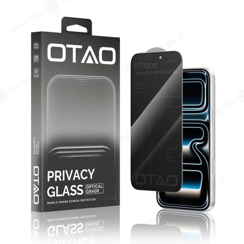 Защитное стекло OTAO 28° Privacy для Apple iPhone 16 Pro / iPhone 17 (антишпион) 