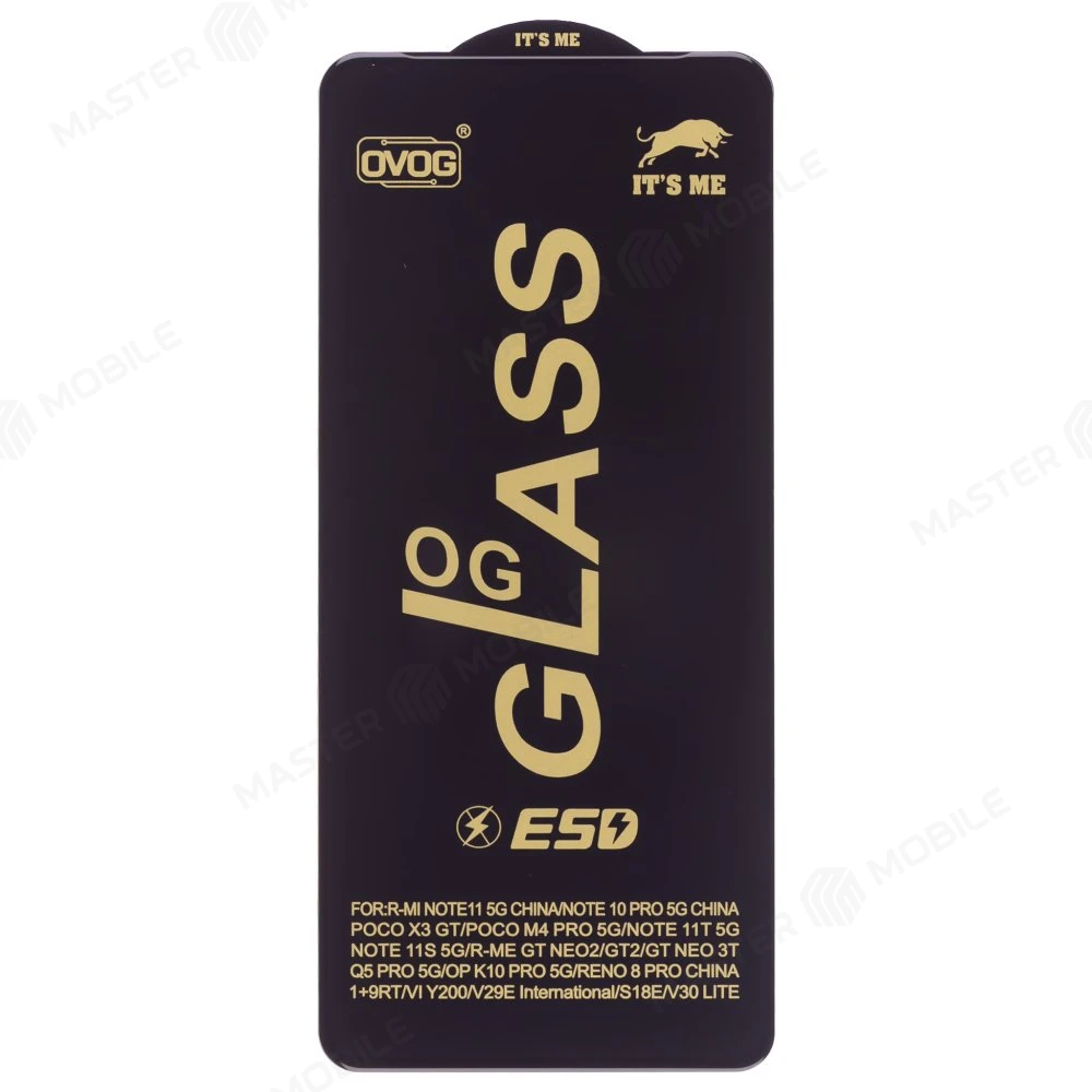 Защитное стекло OG Glass для Xiaomi Poco M4 Pro 5G (21091116AG) / Redmi Note 11 5G / Redmi Note 11T 5G (21091116AI) (черный)