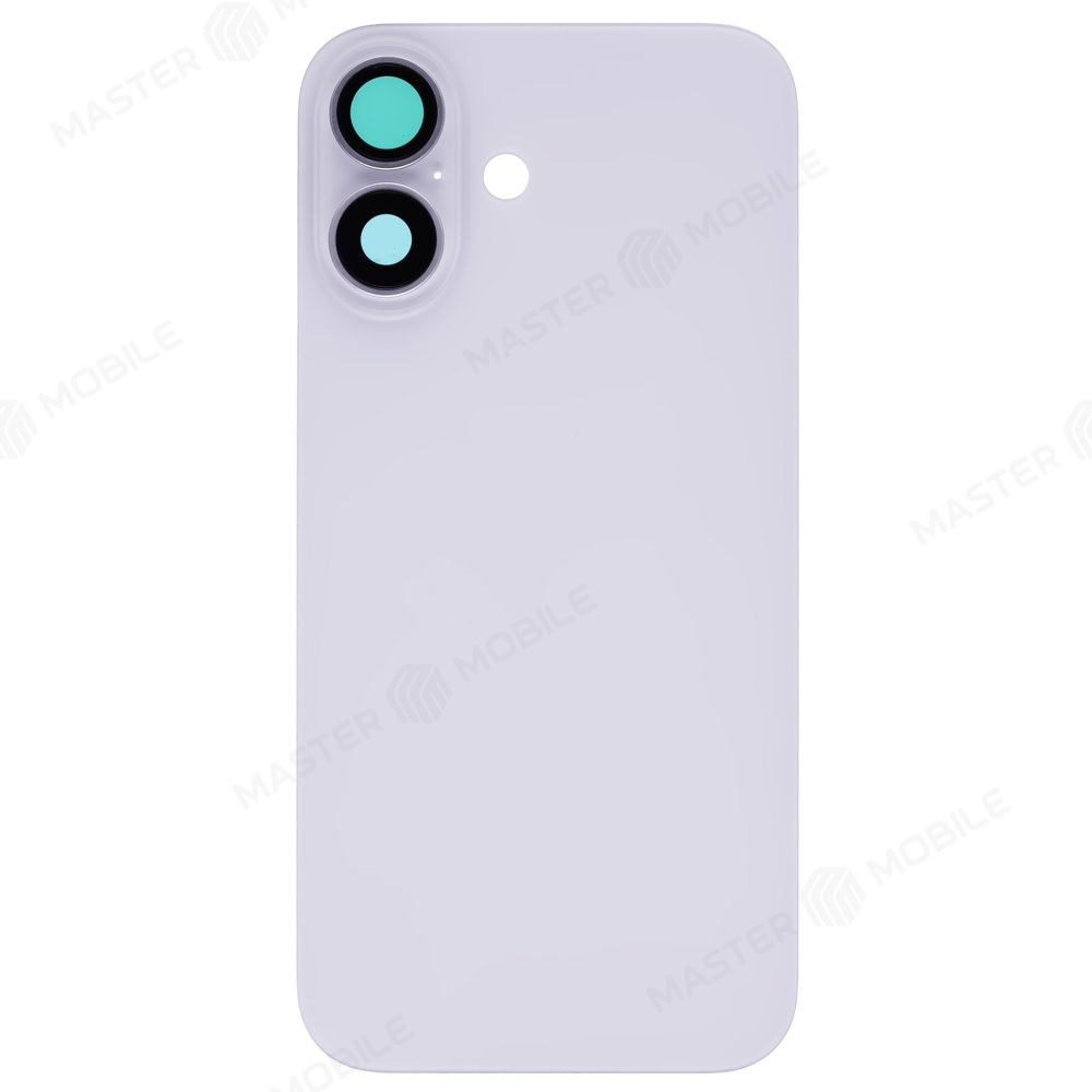 Задняя крышка для Apple iPhone 16 (белый) (в сборе со стеклом камеры) (Premium)