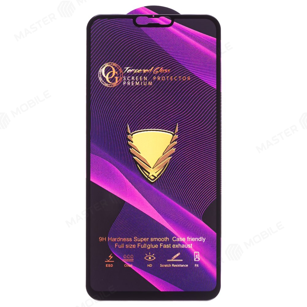 Защитное стекло OG Glass (3 в 1) для Xiaomi Mi 8 Lite (M1808D2TG) (черный)