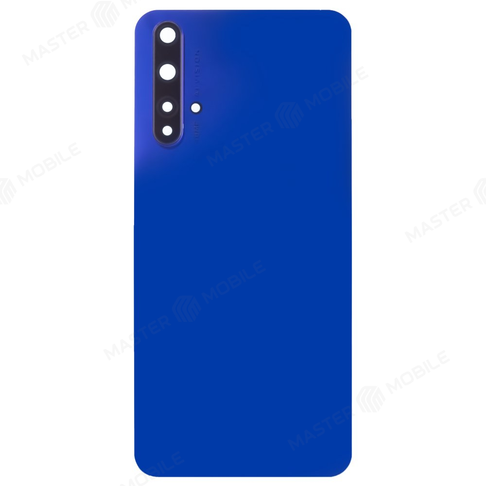 Задняя крышка для Huawei Honor 20 (YAL-L21) (синий) (в сборе со стеклом камеры)