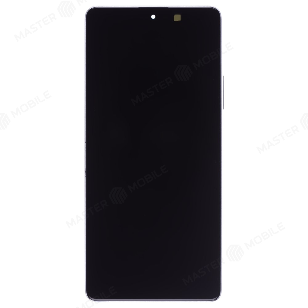 Дисплей для Xiaomi Poco F5 (23049PCD8G) / Redmi Note 12 Turbo (23049RAD8C) (в сборе с тачскрином) (серебристый) (в рамке) (ORIG100) (SP)