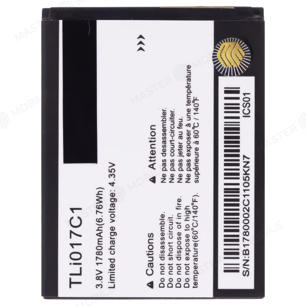 Аккумулятор для Alcatel OT-5017 / OT-5019 Pixi 3 (TLi017C1)