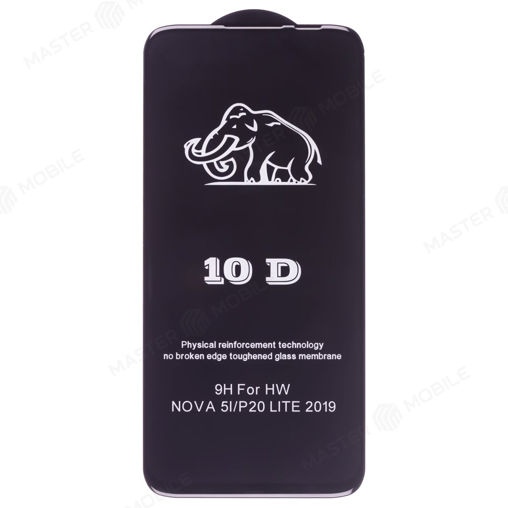 Защитное стекло 3D тех. пак. для Huwei P20 Lite (ANE-LX1) / Nova 3E (ANE-AL00) (черный)