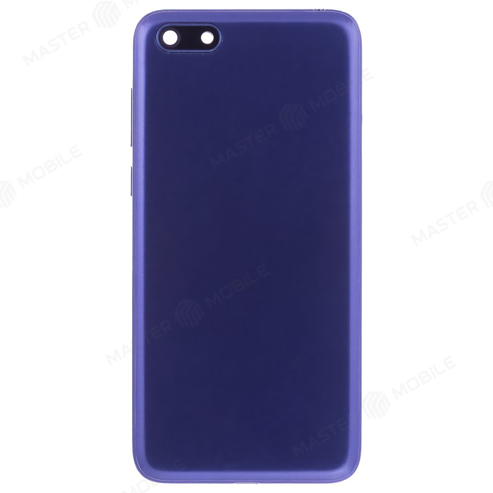 Задняя крышка для Huawei Y5 2018 (DRA-L21) / Y5 Lite 2018 (DRA-LX5) / Y5 Prime 2018 (DRA-LX2) (синий) (в сборе со стеклом камеры)
