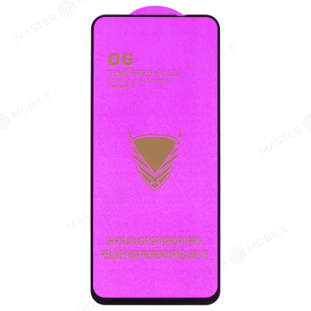 Защитное стекло OG Glass (3 в 1) для Realme 8 4G (RMX3085) / 8 Pro (RMX3081) / 9 4G (RMX3521) / 9 5G (RMX3474) / 10 4G (RMX3630) (черный)