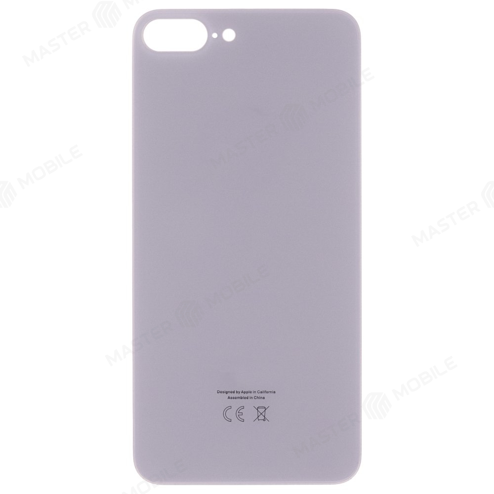 Задняя крышка для Apple iPhone 8 Plus (белый) (с широким отверстием) (Premium)