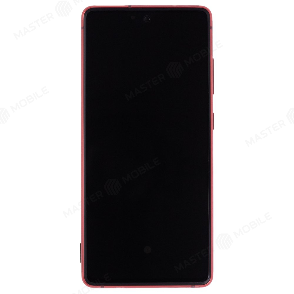 Дисплей для Samsung G780 Galaxy S20 FE + тачскрин (красный) (в рамке) (ORIG100)