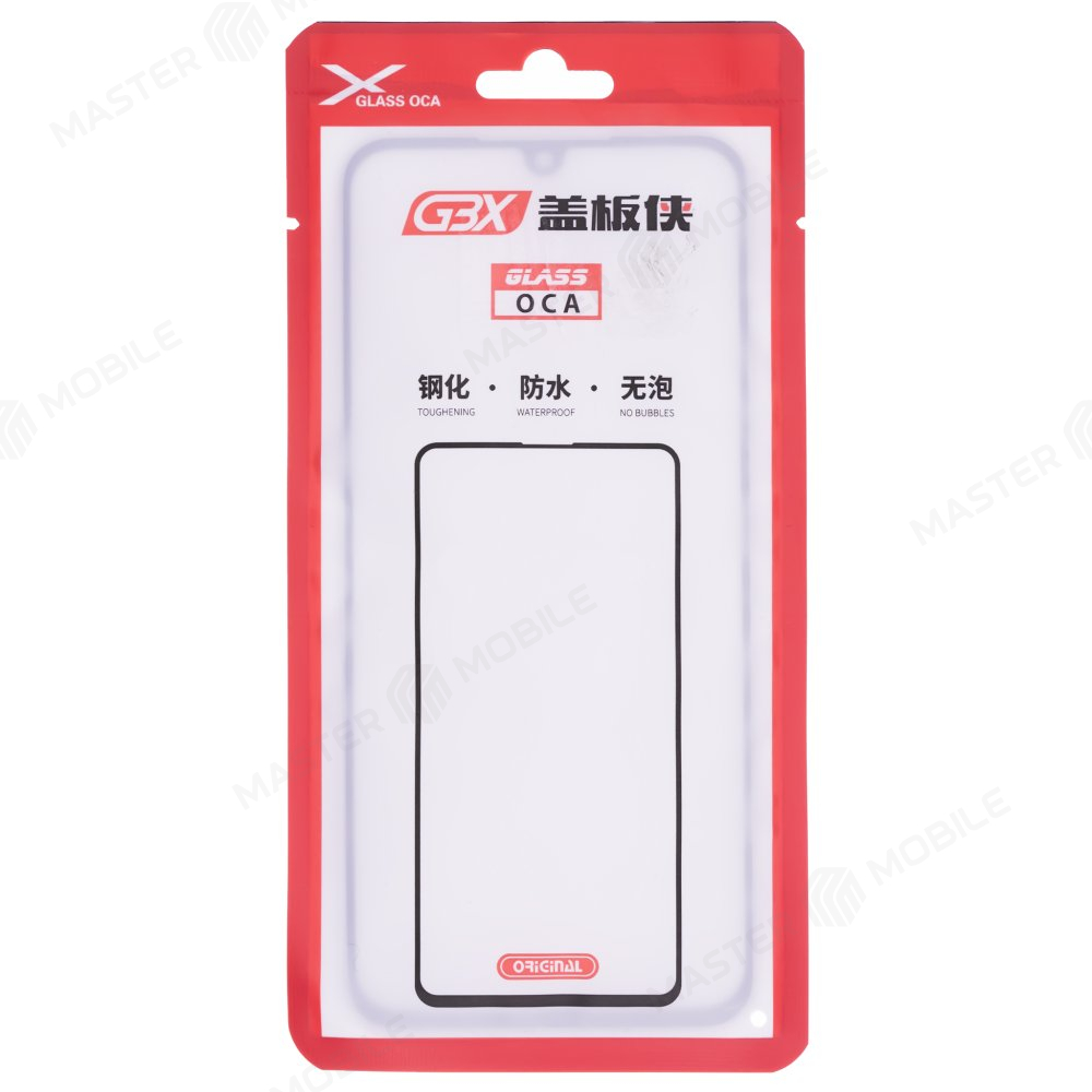 Стекло модуля для Tecno Spark 8C (KG5N) / Itel A60s (A662LM) / A70 (A665L) + OCA (черный) (Premium)
