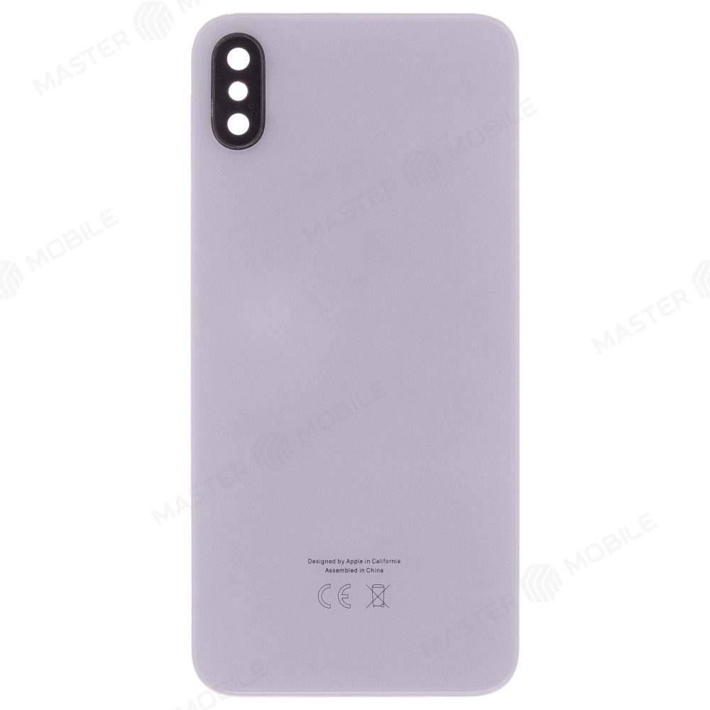 Задняя крышка для Apple iPhone X (белый) (в сборе со стеклом камеры) (Premium)
