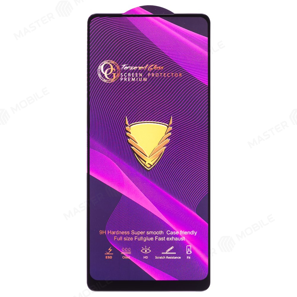 Защитное стекло OG Glass (3 в 1) для Samsung A215 Galaxy A21 / A217 Galaxy A21s (черный)
