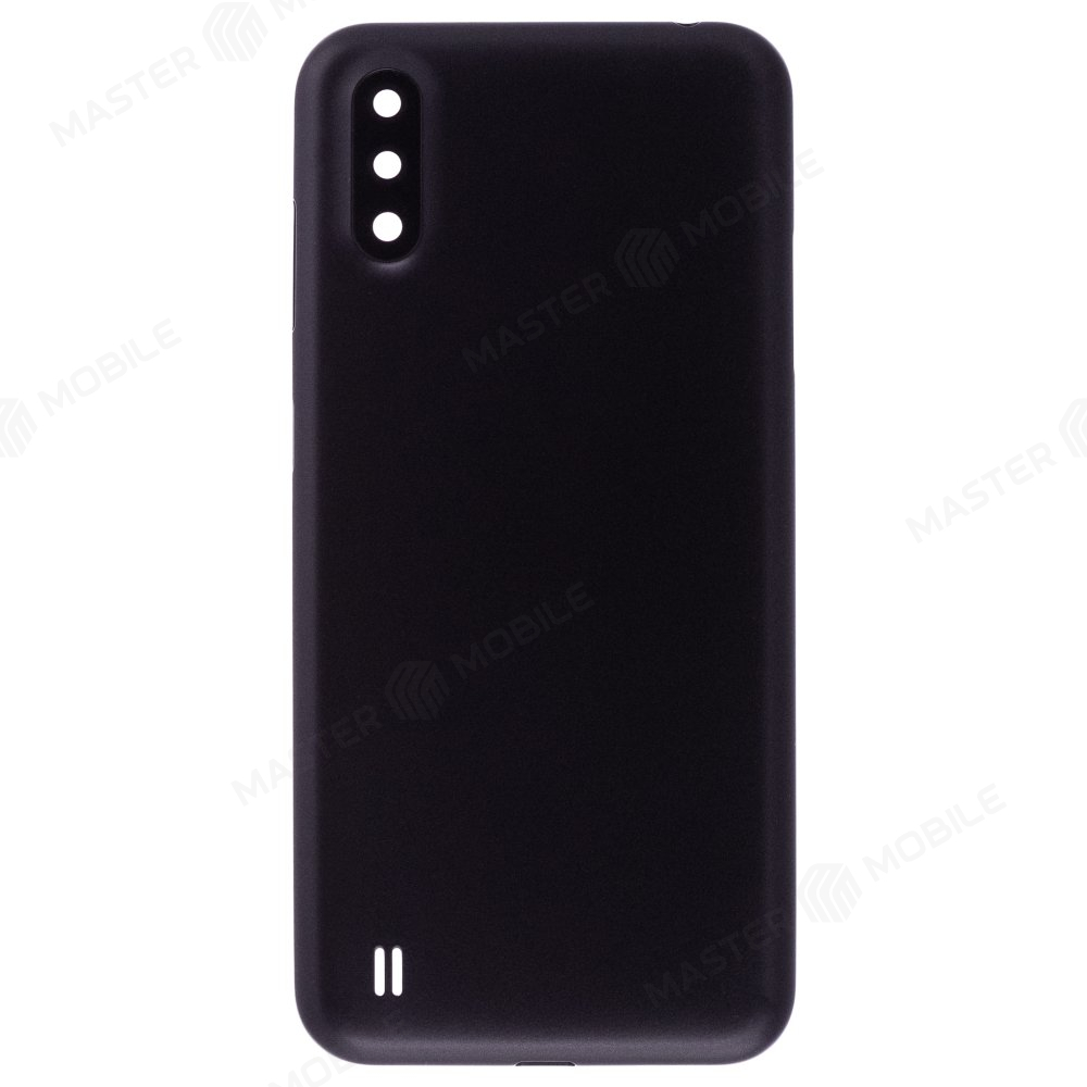 Задняя крышка для Samsung A015 Galaxy A01 (черный) (в сборе со стеклом камеры)