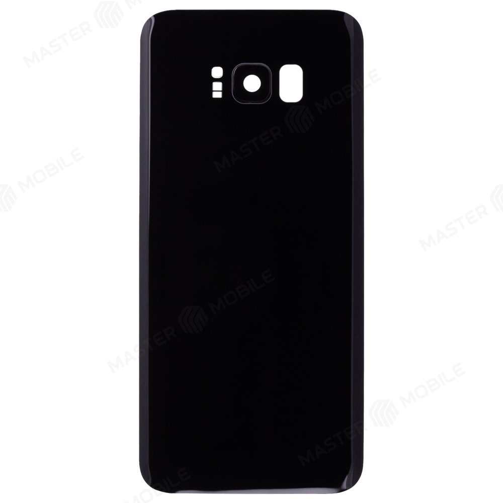 Задняя крышка для Samsung G955 Galaxy S8+ (черный) (в сборе со стеклом камеры)