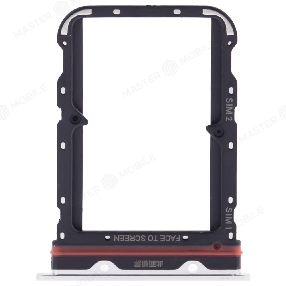 Держатель сим-карты для Xiaomi Mi Note 10 (M1910F4G) / Mi Note 10 Lite (M2002F4LG) / Mi Note 10 Pro (M1910F4S) (серебристый)