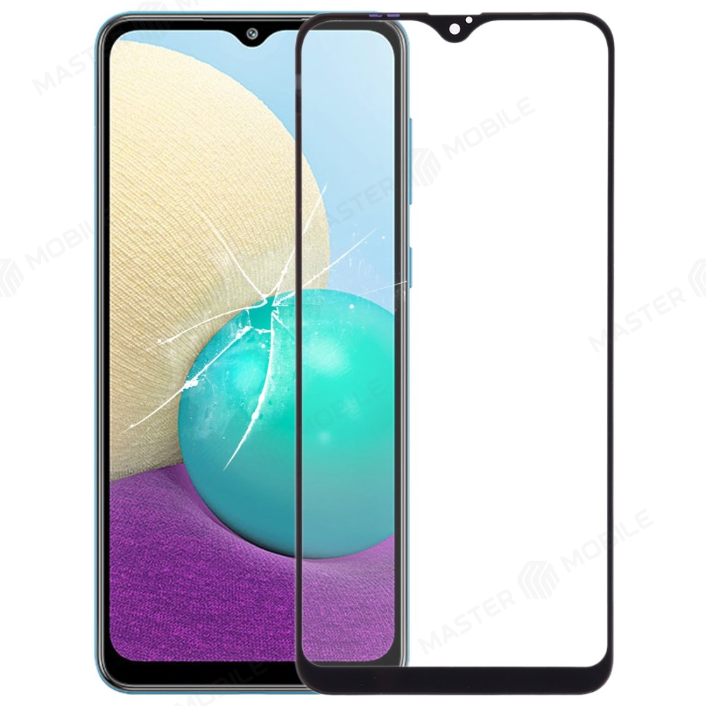 Стекло модуля для Samsung A022 Galaxy A02 / A125 Galaxy A12 / A127 Galaxy A12 Nacho / A326 Galaxy A32 5G и др. + OCA (черный)