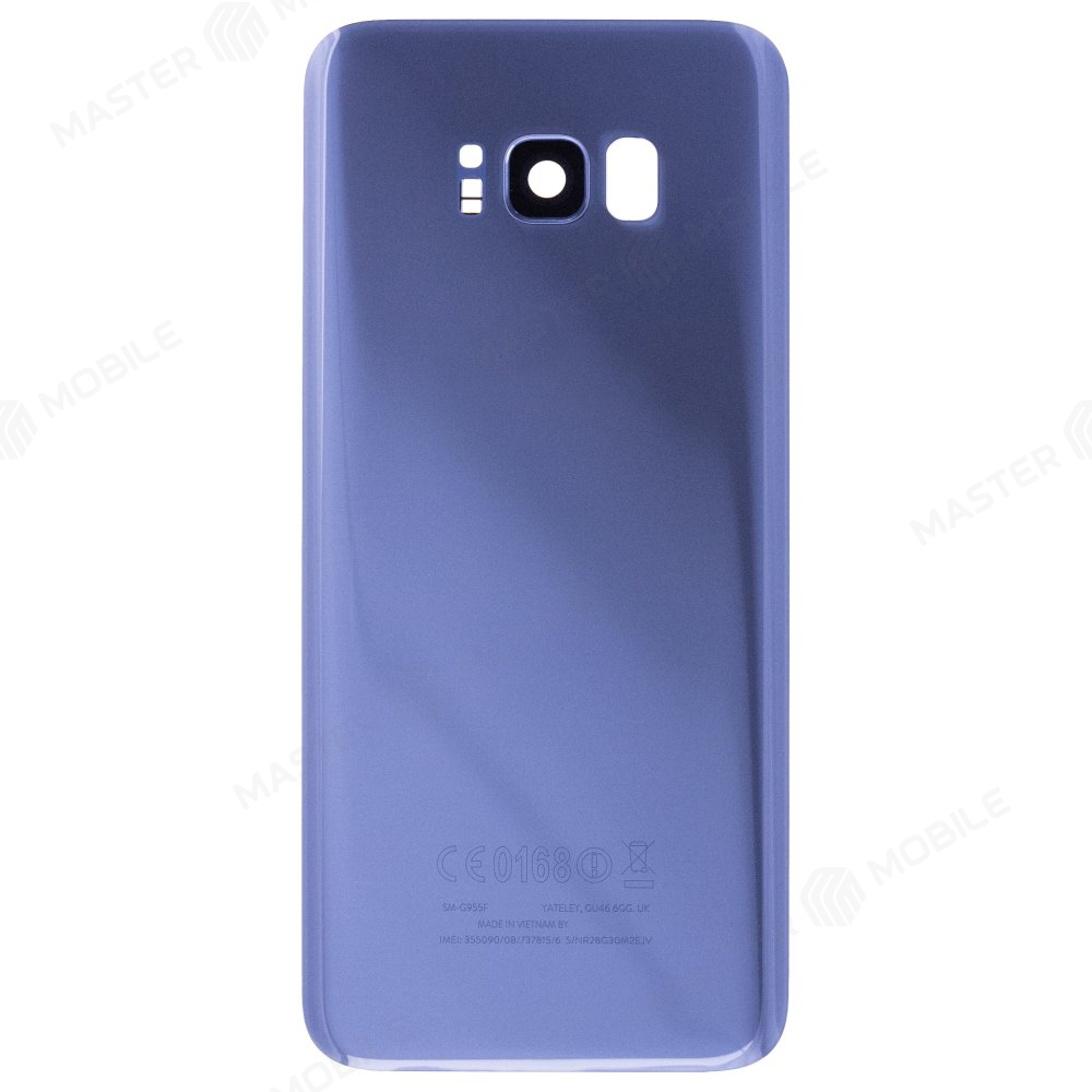Задняя крышка для Samsung G955 Galaxy S8+ (синий) (в сборе со стеклом камеры)