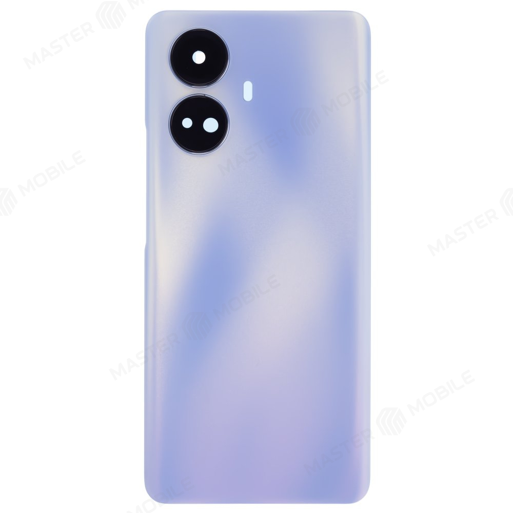 Задняя крышка для Realme 10 Pro+ 5G (RMX3686/RMX3687) (голубой) (в сборе со стеклом камеры)