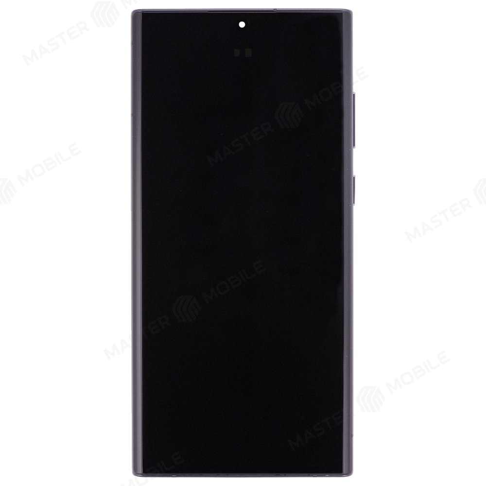 Дисплей для Samsung S908 Galaxy S22 Ultra + тачскрин (черный) (в рамке) (OLED)