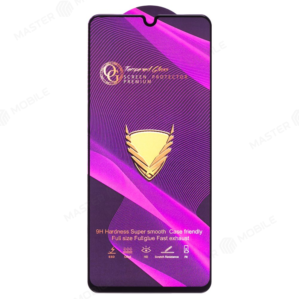Защитное стекло OG Glass (3 в 1) для Samsung A325 Galaxy A32 4G / A336 Galaxy A33 5G / M225 Galaxy M22 / M325 Galaxy M32 и др. (черный)