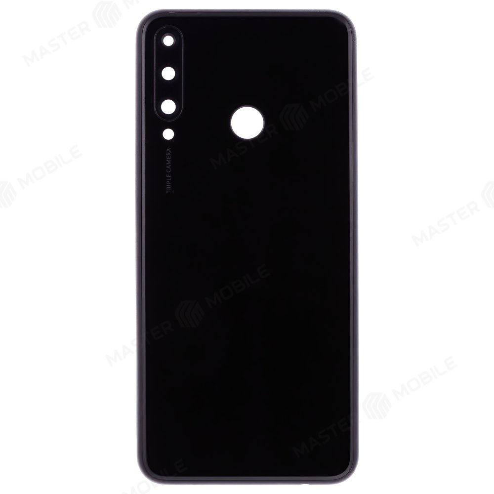 Задняя крышка для Huawei Y6p (MED-LX9N) (черный) (в сборе со стеклом камеры)