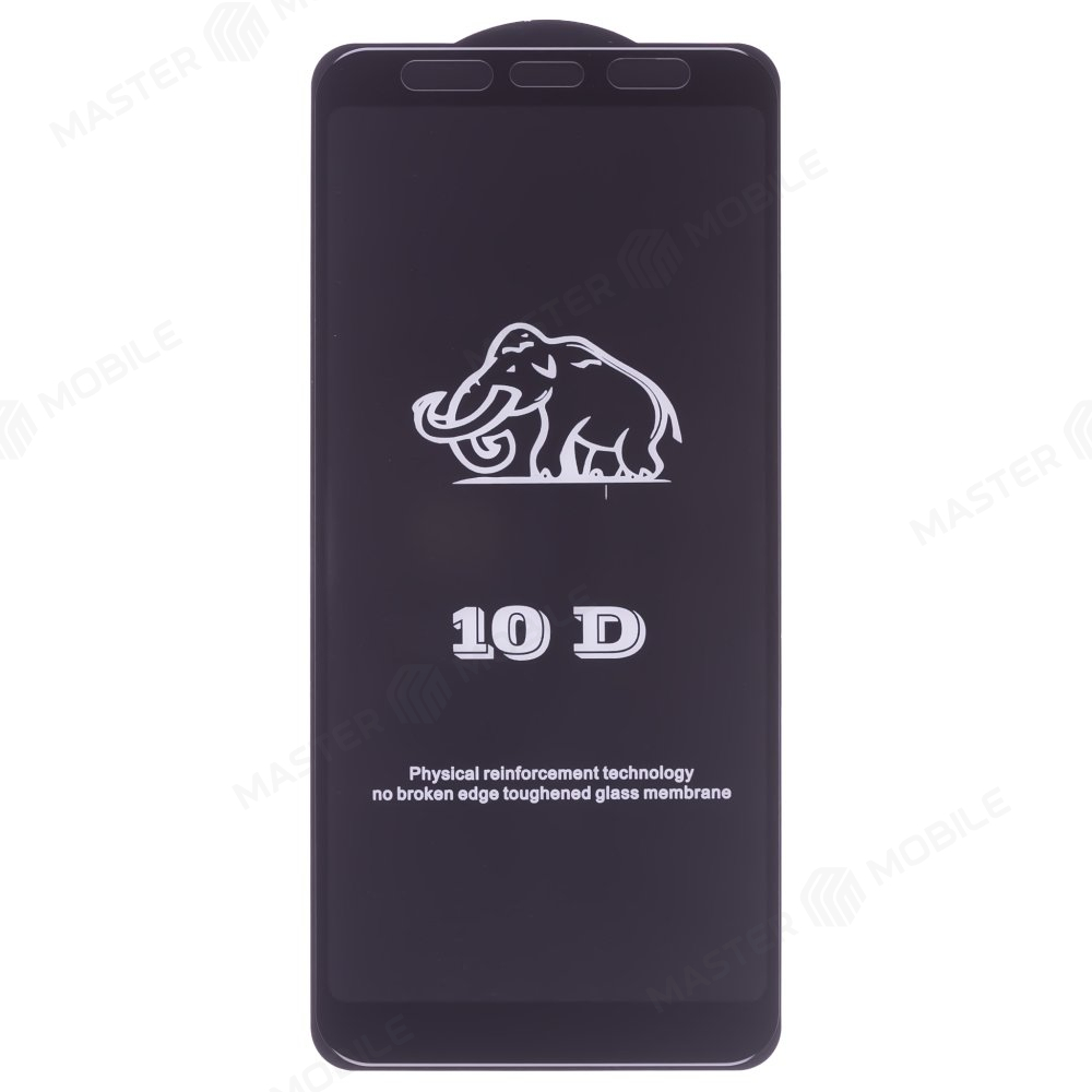 Защитное стекло 3D тех. пак. для Samsung A730 Galaxy A8+ (2018) (черный)